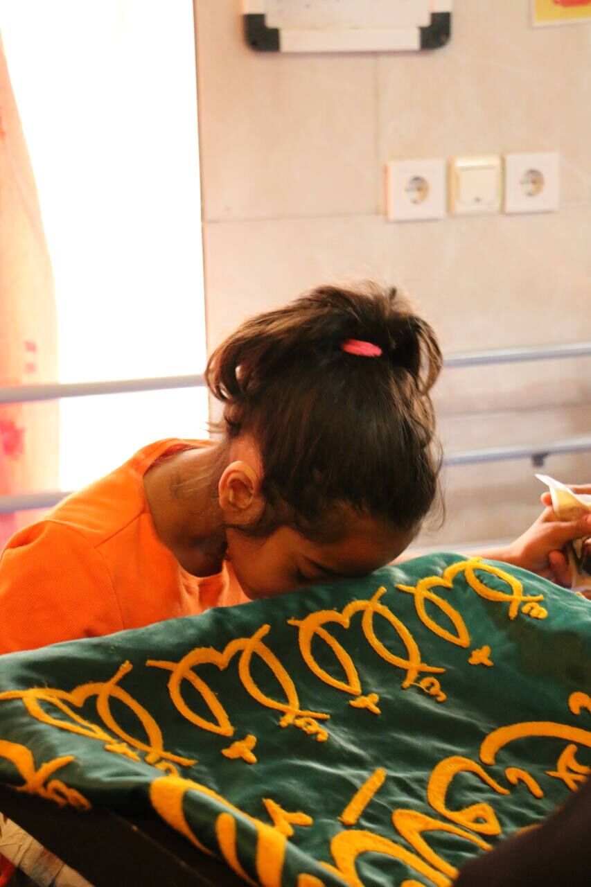 عیادت کاروان زیر سایه خورشید از کودکان بیمارستان شفیع زاده بابل