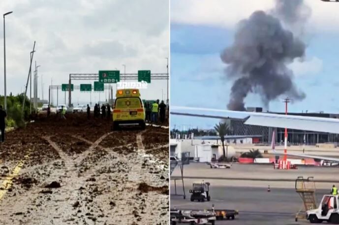 حمله یمن به فرودگاه بن گوریون در اسرائیل - شبستان