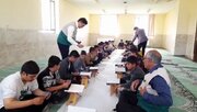 محفل انس با قرآن کریم در مدرسه آیت اله سعیدی بخش ماهیدشت