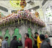 حرم‌مطهر حضرت عبدالعظیم حسنی گلباران شد