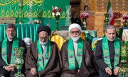 آیین تعویض پوش ضریح و پرچم گنبد منور رضوی