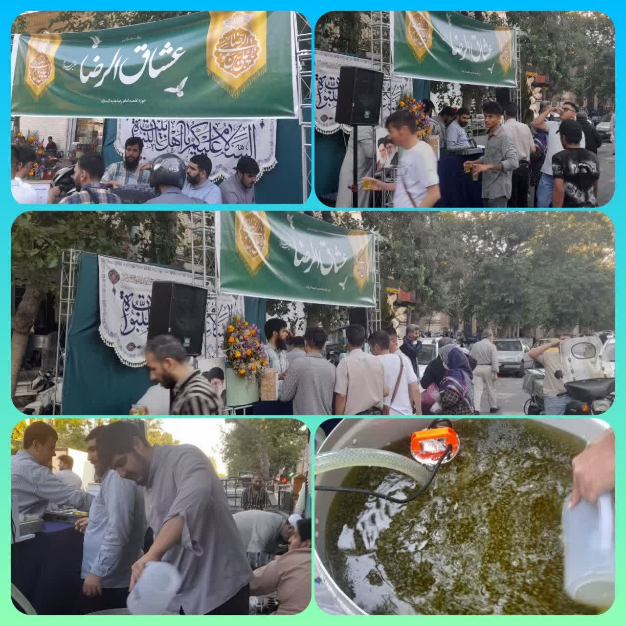 برپایی موکب عشاقالرضا(ع) به همت طلاب حوزه علمیه امام رضا(ع)