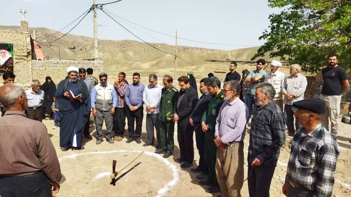 عملیات ساخت مسجد روستای خیرآباد مشهد آغاز شد