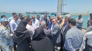 بازدید مدیرکل دفتر امور مرز و مرزنشینان وزارت کشور از بندر سیریک