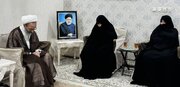 دیدار آیت‌الله رجبی با خانواده شهید آیت‌الله رئیسی