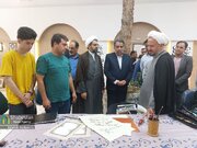 بازدید رئیس ستاد کانون‌های مساجد کشور از کارگاه زنده هنری جشنواره قرآن مدهامتان
