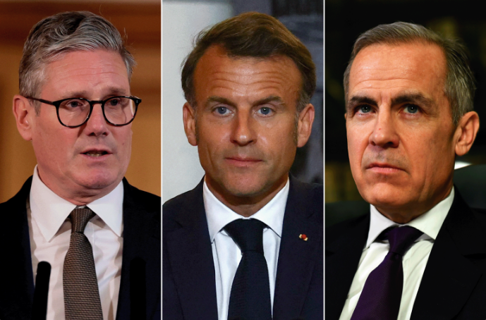 استقبال فلسطینیها و نارضایتی اسرائیلیها از بیانیه سران انگلیس، فرانسه و کانادا