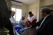 عیادت رئیس سازمان بهزیستی کشور از مصدومان حادثه بندر شهید رجایی