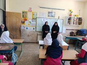 پویش «چله خدمت» با هدف ترویج فرهنگ جهادی به دبستان دخترانه مهدیه رسید
