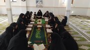 بانوان مسجدی به نیت شهدای خدمت قرآن کریم  را ختم کردند