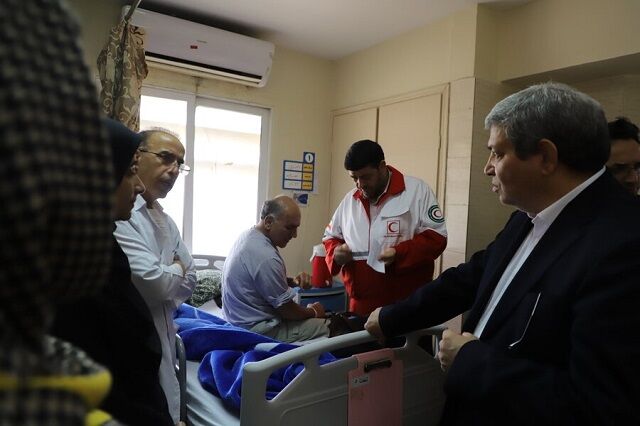 عیادت رئیس سازمان بهزیستی کشور از مصدومان حادثه بندر شهید رجایی