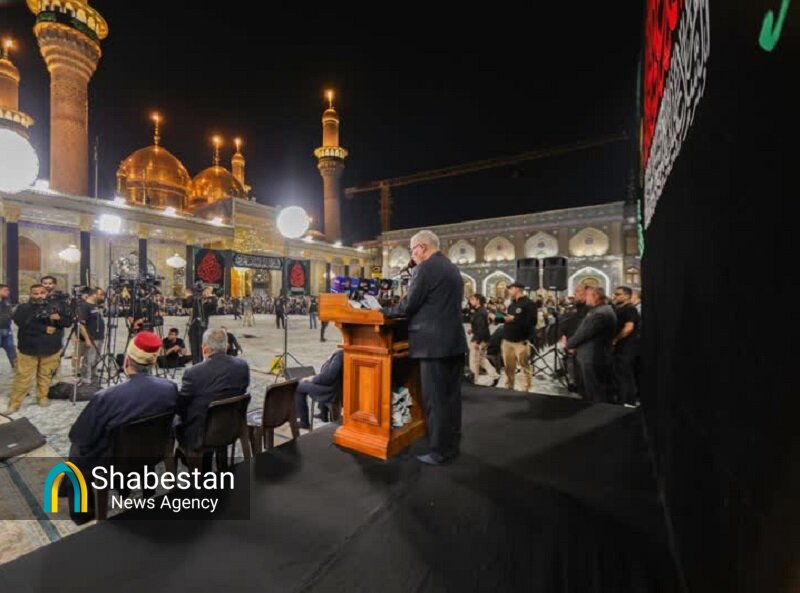 پرچم گنبد حرم مقدس امامین کاظمین(ع) رنگ عزا گرفت+ عکس و فیلم