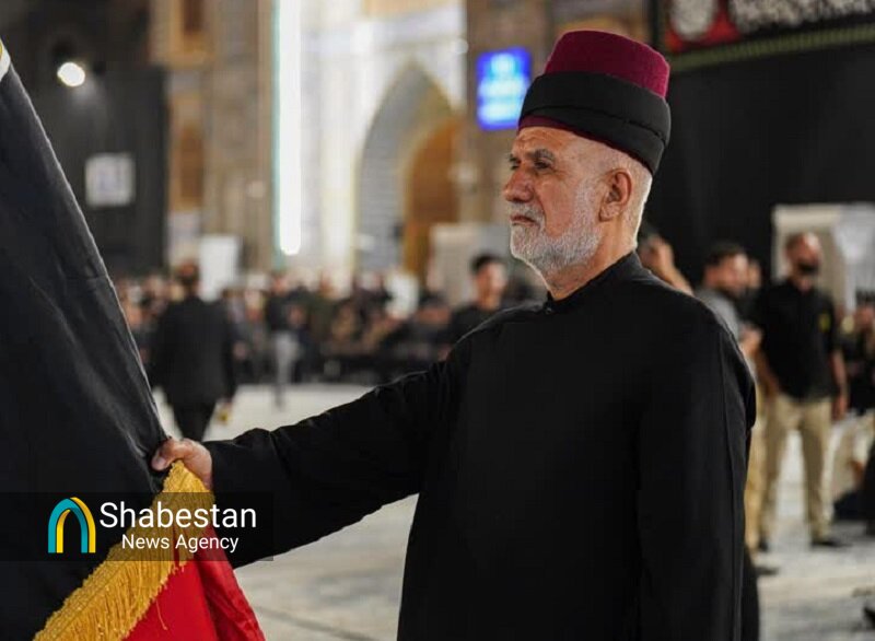 پرچم گنبد حرم مقدس امامین کاظمین(ع) رنگ عزا گرفت+ عکس و فیلم