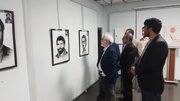 نمایشگاه پرتره شهدای شاخص زنجان برپا شد
