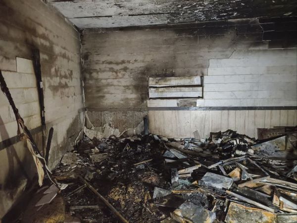 درخواست کمک به بازسازی مسجدی که در آتش سوزی سوخت+ تصاویر