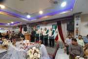 حضور خادمیاران رضوی در جشن بزرگ ازدواج آسان جنوب تهران