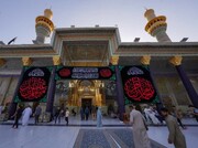 آستان مقدس حرمین کاظمین(ع) در سالروز شهادت امام محمد باقر(ع) سیاه پوش شد