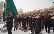 عزاداری موکب آستان مطهر امام علی(ع) در سالروز شهادت مسلم به عقیل(ع)
