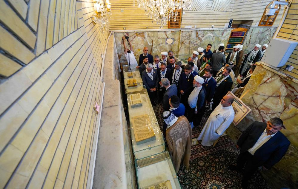 افتتاح نمایشگاه قرآن‌های خطی نفیس در به مناسبت هفته جهانی غدیر + عکس