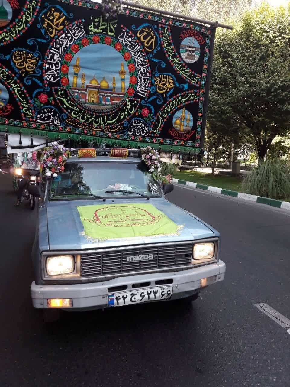 شادپیمایی موتورسواران علوی در تهران همزمان با عید غدیر