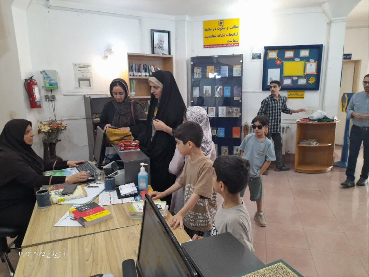 خادمیاران رضوی بهشهر و برپایی ایستگاه نقاشی و روایت غدیر در دهه ولایت