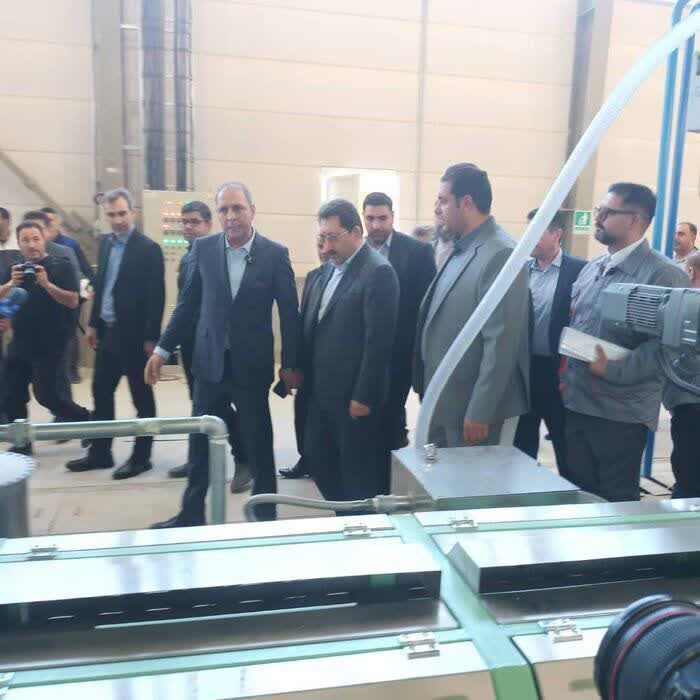 افتتاح کارخانه تولید کاغذ سنگی چرداول با حضور ویدئوکنفرانسی رئیس‌جمهور