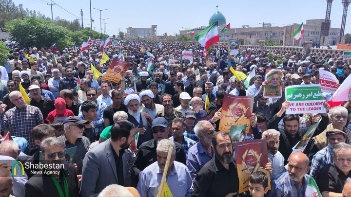 راهپیمایی مردم بیرجند در محکومیت حملات رژیم صهیونیستی