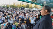 حضور مسئولان خراسان جنوبی در راهپیمایی کیلومتری غدیر بیرجند