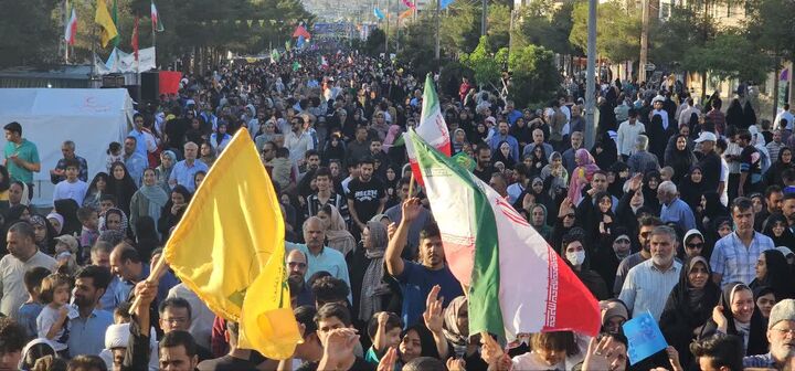 مردم خراسان جنوبی با شعار «ایران، ذوالفقار علی(ع)» در راه غدیر قدم گذاشتند