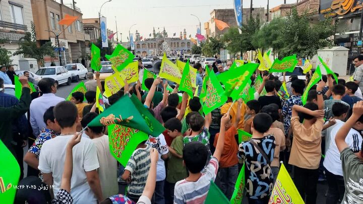 نوجوانان آران و بیدگل در «سفیران غدیر»، فریاد «مرگ بر اسرائیل» سر دادند