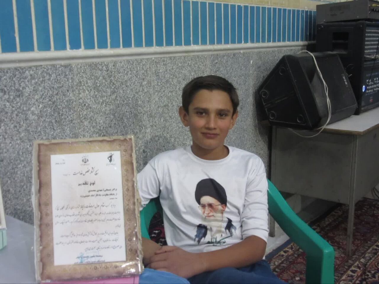 محمد امین خسروی عضو کانون شهید علی ترابی مسجد امام خمینی(ره) خمین به شهادت رسید