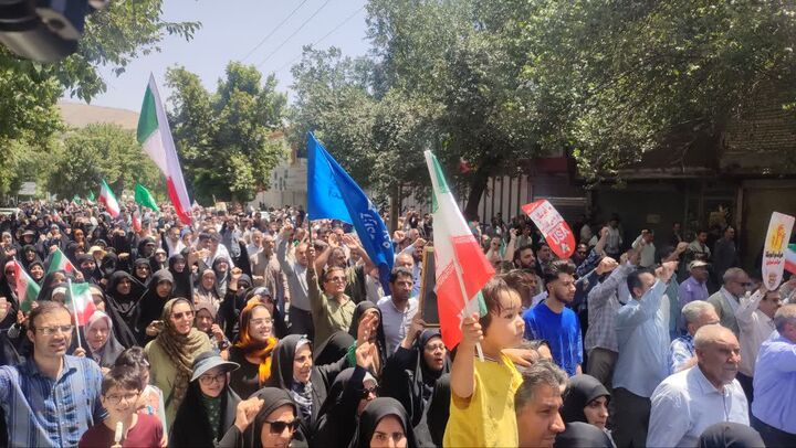 طنین «سپاهی ارتشی، انتقام انتقام» در خرم‌آباد