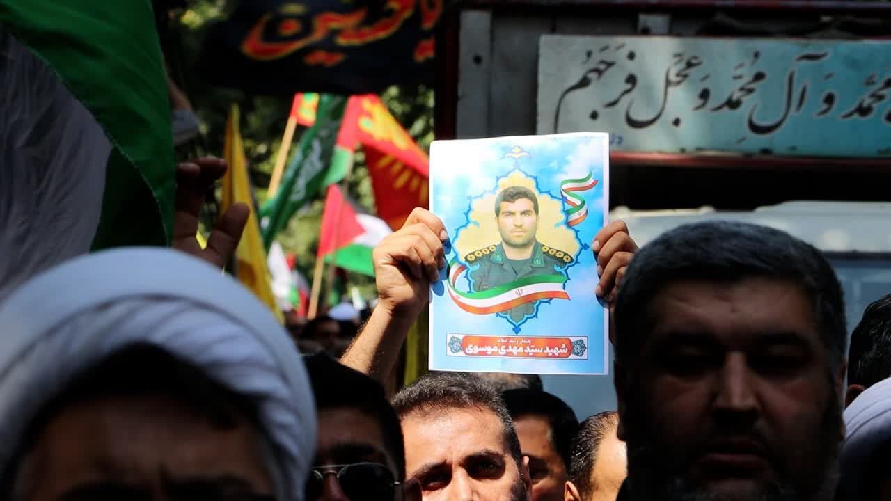 تشییع باشکوه شهدای جنایت رژیم صهیونیستی در ساری