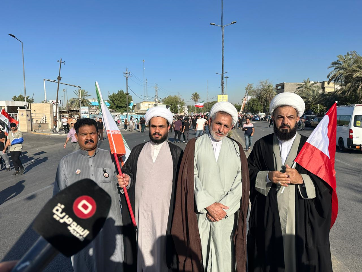 تظاهرات مردم کاظمین در محکومیت حمله رژیم صهیونیستی به ایران