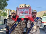 وداع با پیکر مطهر مدافعان وطن در بیجار