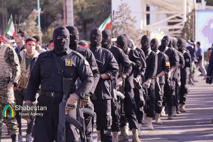 نمایش آمادگی رزم بسیجیان دیار حاج‌قاسم