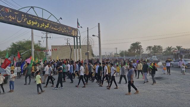 تجمع اعتراضی در روستای کردر رضوی به همت کانون فرهنگی هنری امام المنتظر(عج)