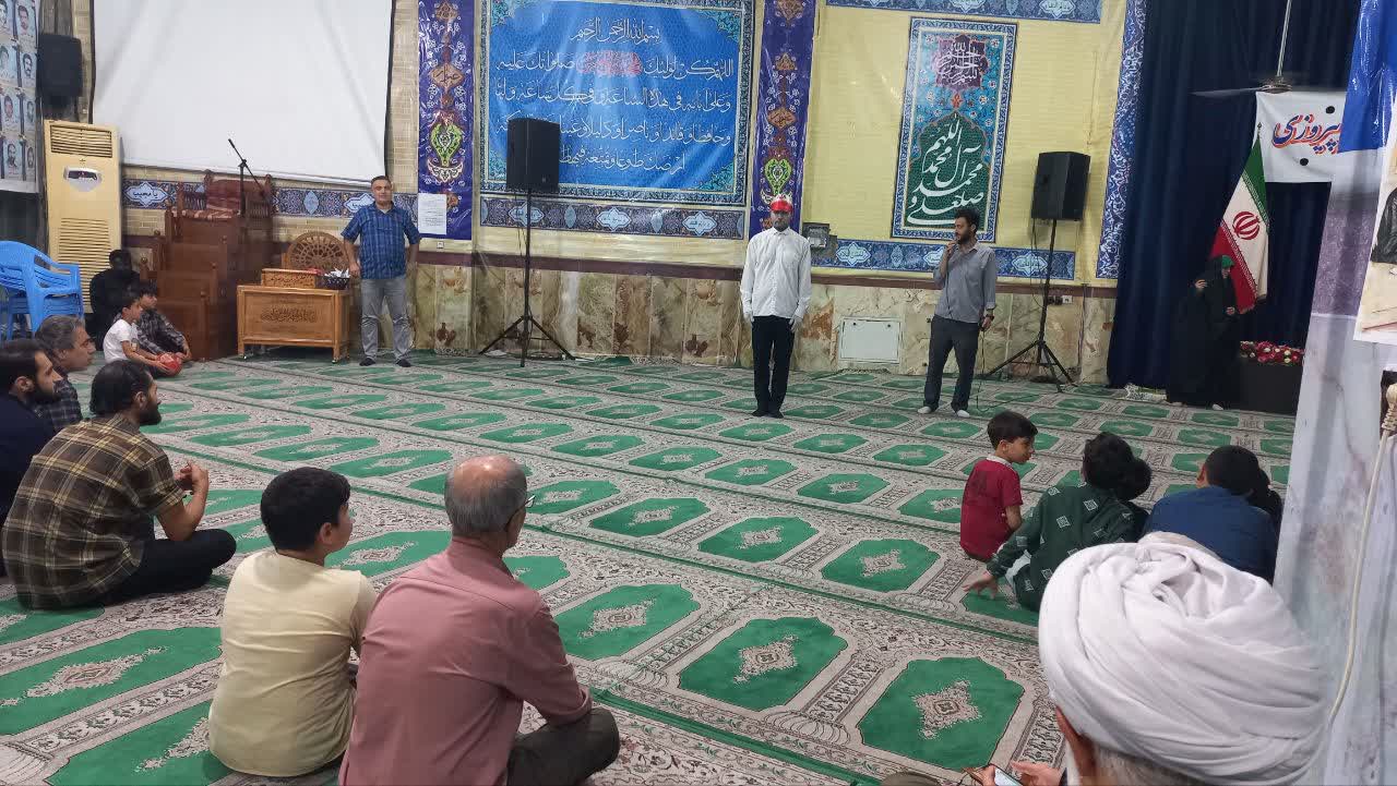 اجرای نمایش محیطی «و تنم!» توسط بچهمسجدیهای سنگر