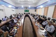 دیدار صمیمی اصحاب فرهنگ، هنر و رسانه هرمزگان با آیت‌الله عبادی‌زاده
