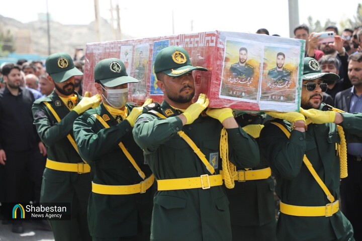 تشییع پیکر شهید پدافند هوایی تهران در زاهدان