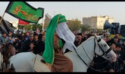 حرکت نمادین کاروان محرم در شهر آیسک