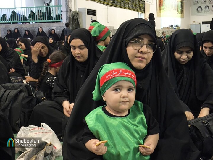 هم‌نوایی مادران بیرجند با علی‌اصغر کربلا