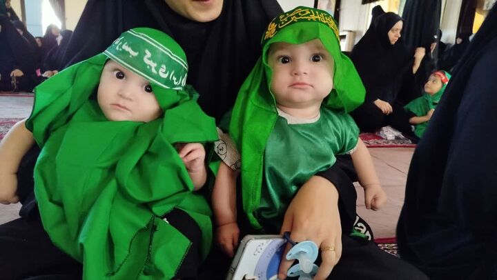 همایش شیرخوارگان حسینی در مزار شهدای آستانه