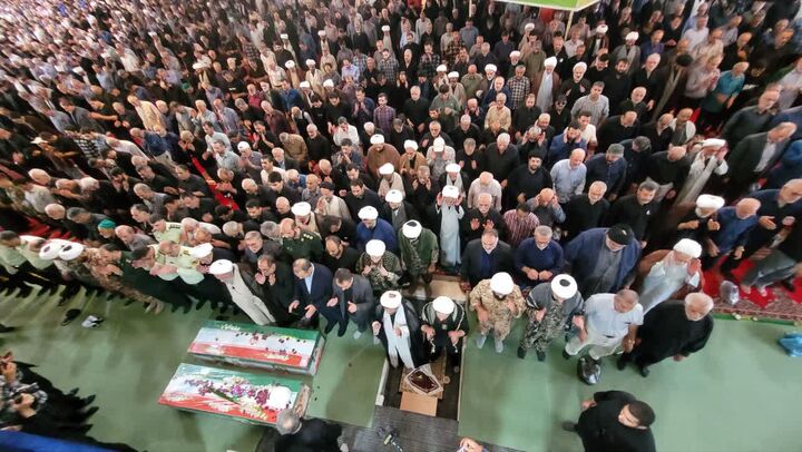 تشییع عاشورایی شهدای مازندرانی در بابل