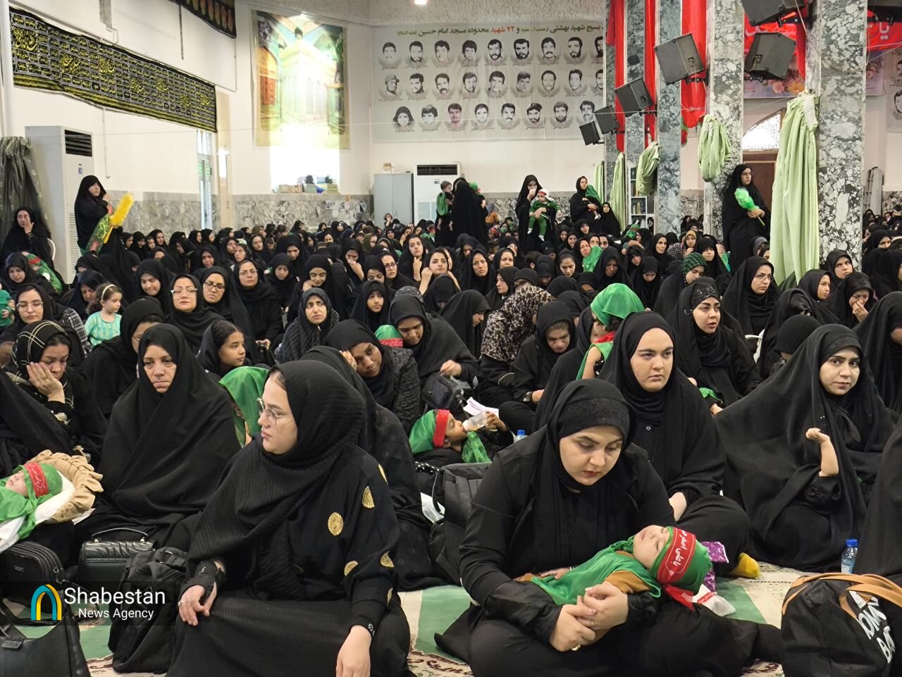 همنوایی مادران بیرجند با علیاصغر کربلا