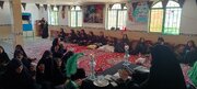 برگزاری مراسم عزاداری و سوگواری با حضور بانوان مسجدی در انصارالحسین (ع) کرمانشاه