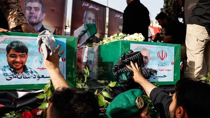 حضور هیئت‌هایی از کشورهای عربی در مراسم تشییع شهدای اقتدار