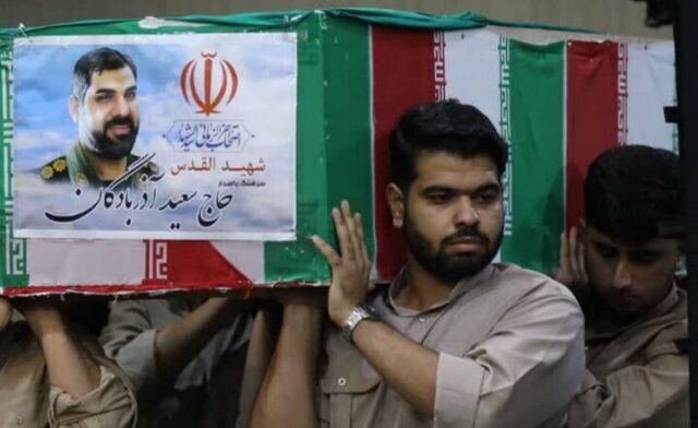 پیکر شهید تجاوز رژیم صهیونسیتی در بندرعباس تشییع و خاکسپاری شد