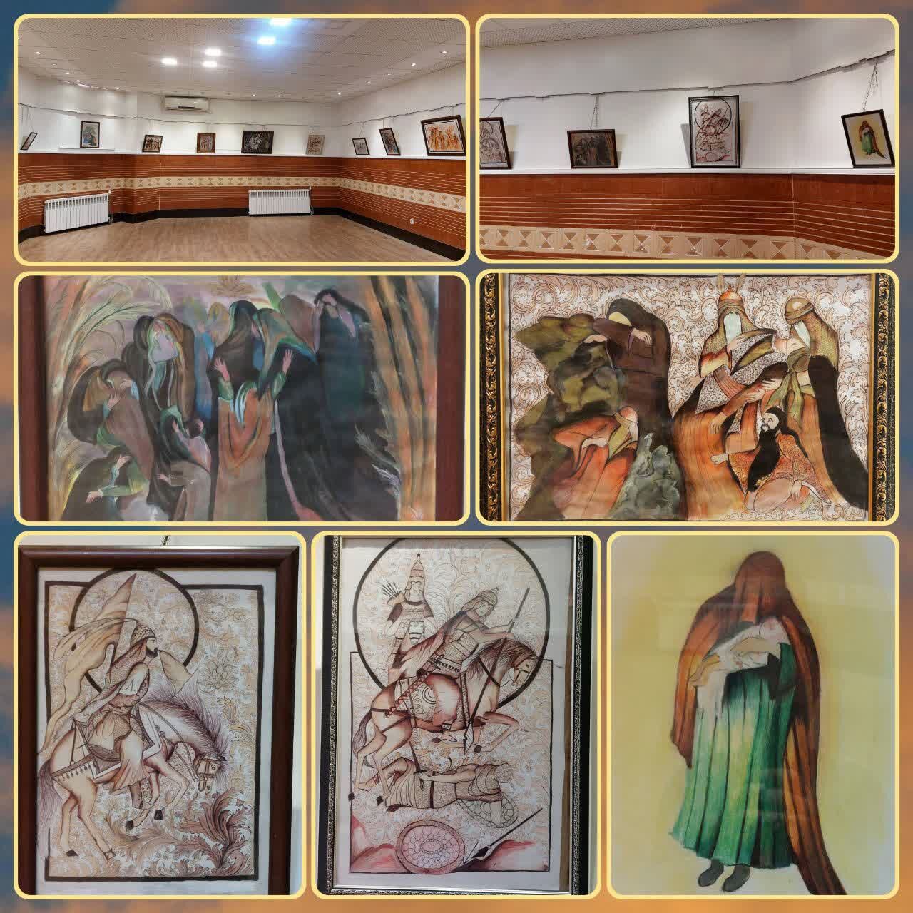 نمایشگاه عاشورایی مینیاتور در بروجرد افتتاح شد