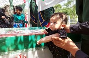 پیکر شهید رضا بسطامی در بیجار آرام گرفت